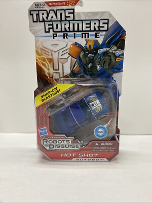 Transformers Prime Robots in Disguise Deluxe Class Autobot Hot Shot Figure NM
