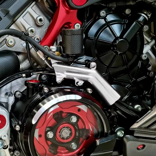 Supporto liquido freno posteriore accessori supporto olio per Ducati Streetfighter V4 V4S - Foto 4 di 10