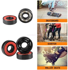 608 Black Ceramic Bead Bearings for Skateboards Longboards Skates Roller Skates