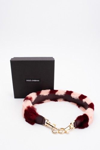 UVP 640€ DOLCE & GABBANA Rex Kaninchenfell & Dauphine Leder Schulterriemen Verschluss - Bild 2 von 8