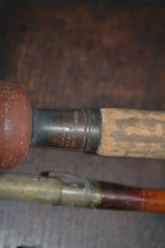 Antique J.J.S WALKER BAMPTON Co. 15' SPLIT CANE SALMON ROD. Spare top section. - Picture 9 of 13