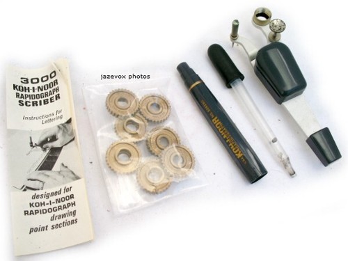 KOH-I-NOOR 3000 RAPIDOGRAPH SCRIBER Engineering Drafting Drawing Lettering Guide - Picture 15 of 24