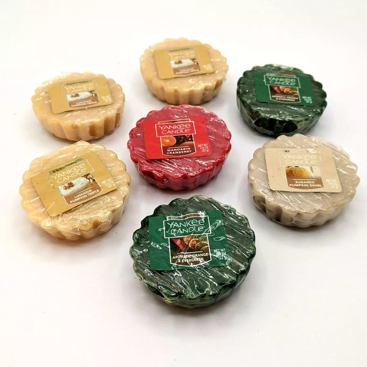 YANKEE CANDLE Wax Melt TART Set Variety 0.8 OZ - NEW - Lot of 7