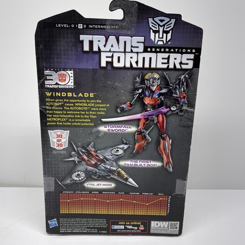 WINDBLADE Transformers Generations - IDW 30th Deluxe Class Series 2 #019 NUEVO - Imagen 13 de 16