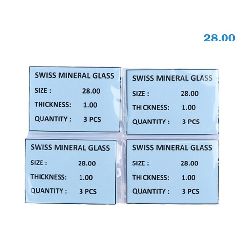 Reloj 12 Piezas Cristal Hecho en Suiza Tamaño 28.00 MM Grosor Es 1.00MM - Imagen 1 de 2