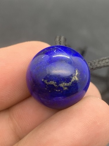 54 Carats Lapis Lazuli Pendent With Black Wire. - Picture 7 of 7