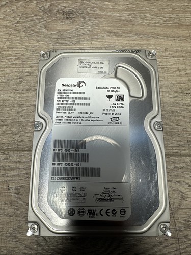 Seagate ST380815AS 9CY131-037 Dell 0HY281 80 GB 7200 RPM 4.ADA SATA unità TESTATA - Foto 1 di 8