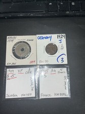 4-1904 SWEDEN 10 ORE - SIL-1924 2PF GERMAN 1945 5 FRANC AU FRANCE 1949 NORWAY KR