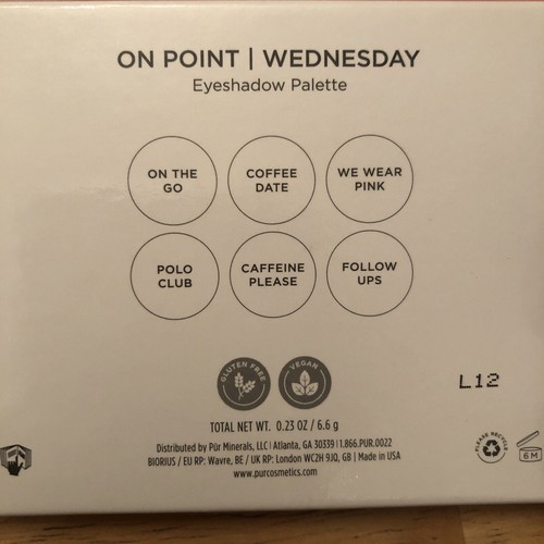 PUR Beauty On Point Wednesday 6 Pan Eyeshadow Palette 6.6g NIB - Picture 4 of 12