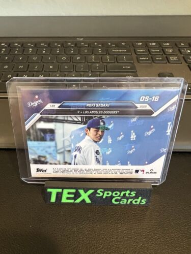 2025 Topps Now International Signing Introduced #OS16 Roki Sasaki DODGERS - Picture 3 of 3