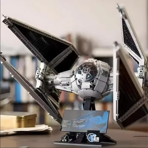 1:8 Star Wars TIE Interceptor 1931PCS Building Blocks Minifigure Adult Model - Picture 4 of 8