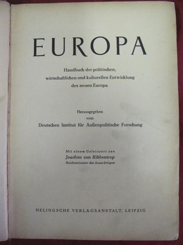 VINTAGE ORIGINAL POLITICS AND CULTURE NEW EUROPE BOOK - Picture 2 of 13