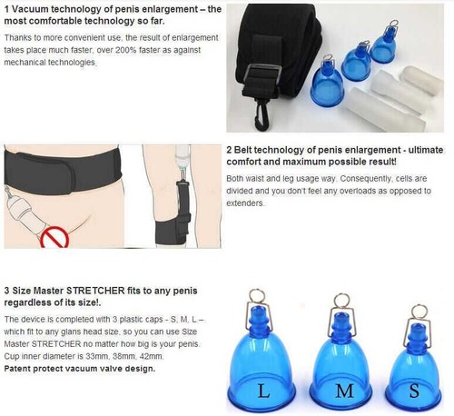 Extensor de pene masculino agrandamiento suministros para colgadores de mejora de vacío para hombres - Imagen 3 de 20