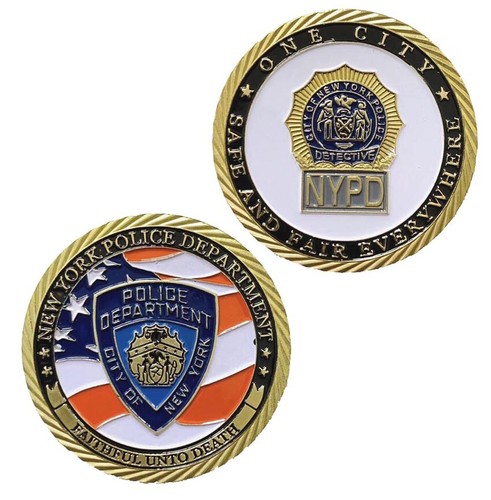 Moneta sfida dipartimento di polizia di New York Stati Uniti medaglia d'oro commemorativa NYPD regalo - Foto 11 di 11