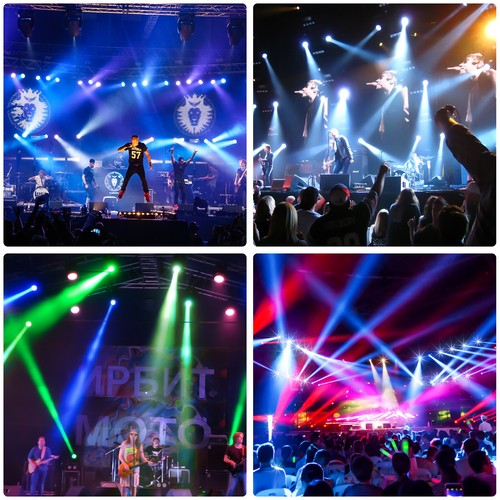 2PCS 200W LED Luce Testa Mobile RGBW Gobo Fascio Palco Spot Illuminazione DJ Disco DMX - Foto 10 di 11