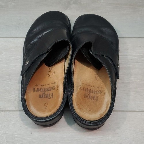 Finn Comfort Womens Leather Clogs Mary Jane Mule shoes sz 40D/9-9.5D - Picture 6 of 14