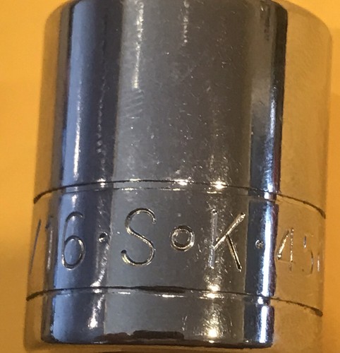 SK 45022 Socket, Shallow, 6pt, 3/8 Inch Drive, 11/16 Inch, NOS - Picture 3 of 8
