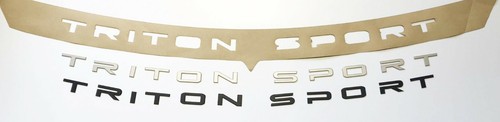 TRITON SPORT FRONT HOOD 3D LOGO EMBLEM BADGE LETTER For Mitsubishi Triton L200 - Picture 2 of 6