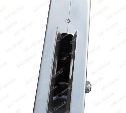 QSC Stainless Steel Rear Center Light Panel w/ Cutout + 2.5" Mud Flap Hanger Set - Picture 9 of 10