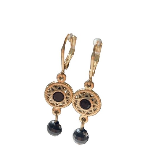 Gold toned dangle earrings - Picture 3 of 3
