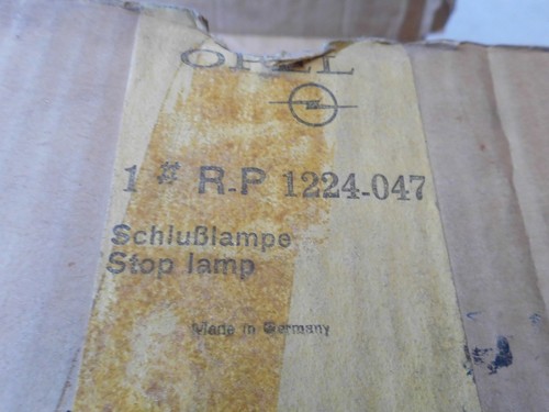 Opel Rekord A B Caravan Rücklicht rear light Rückleuchte links NEU orig 1612077 - Picture 6 of 9