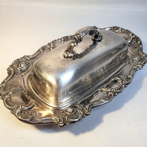 Vintage Silver Plated Butter Plate YEOMAN Made in England (41)