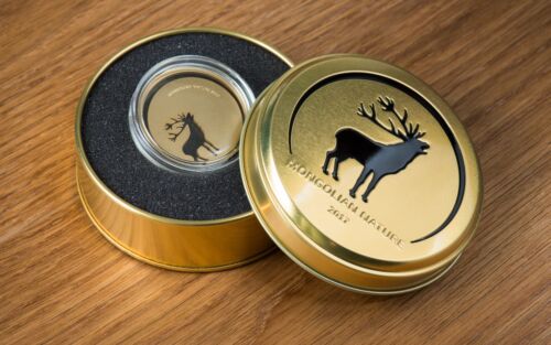 2017 Mongolian Nature - Roaring Deer - Mongolian Nature Silver Coin 500 Togrog - Picture 3 of 3