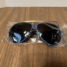 NOS Vintage 80  s Blue Aviator Shooting Style Sunglasses w/Dark Lens Taiwan New