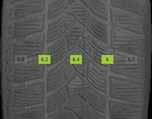 205/60 R16 Winterreifen VW Touran 5T 16 Zoll Stahlfelgen 5-6mm Komplettsatz - Bild 6 von 8