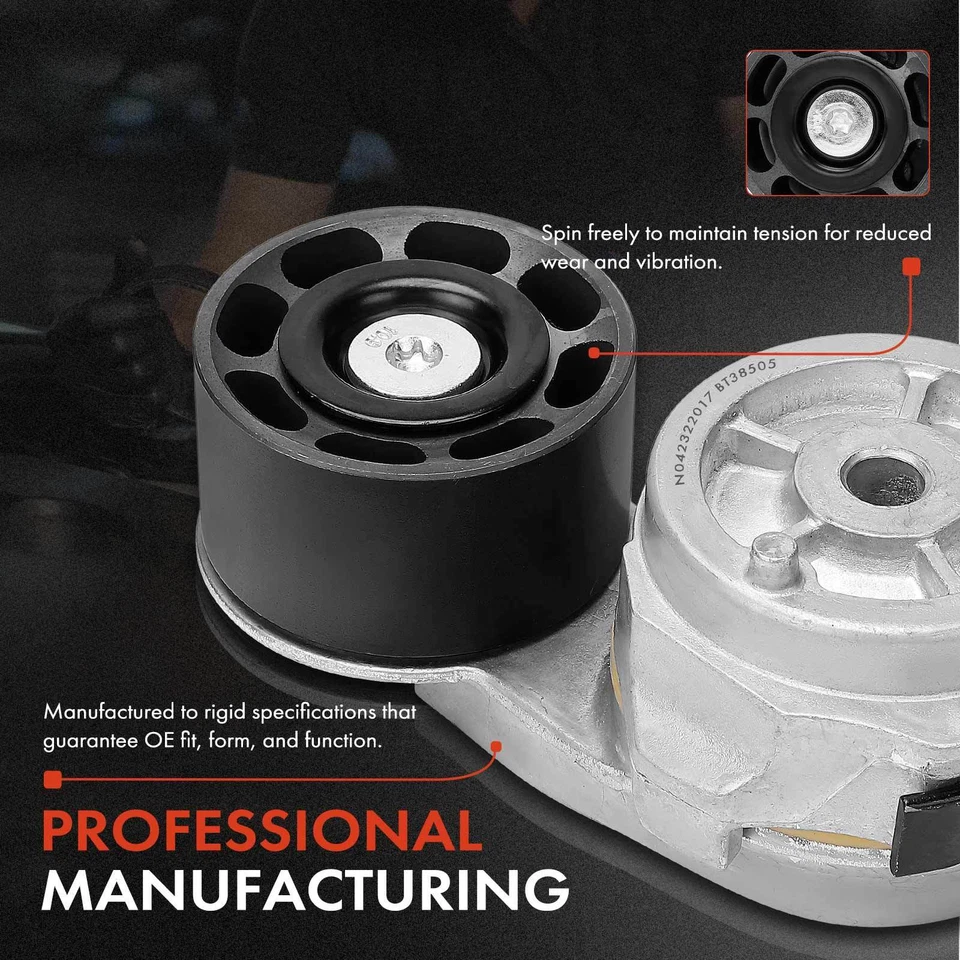 Conjunto de tensor de correa para cosechadora internacional Freightliner Kenworth Volvo Foto 4 de 4