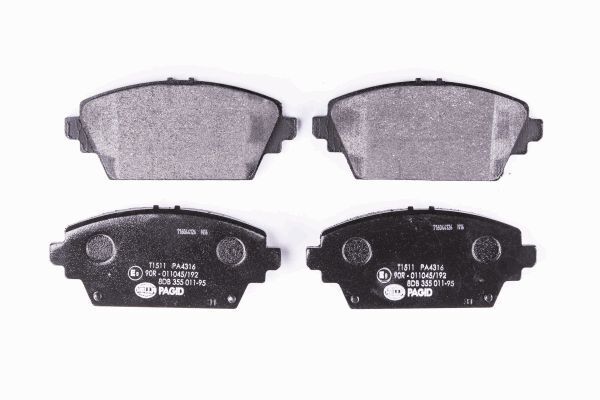 Hella 8DB 355 011-951 Bremsbelagsatz, Scheibenbremse Passend FüR Nissan-image