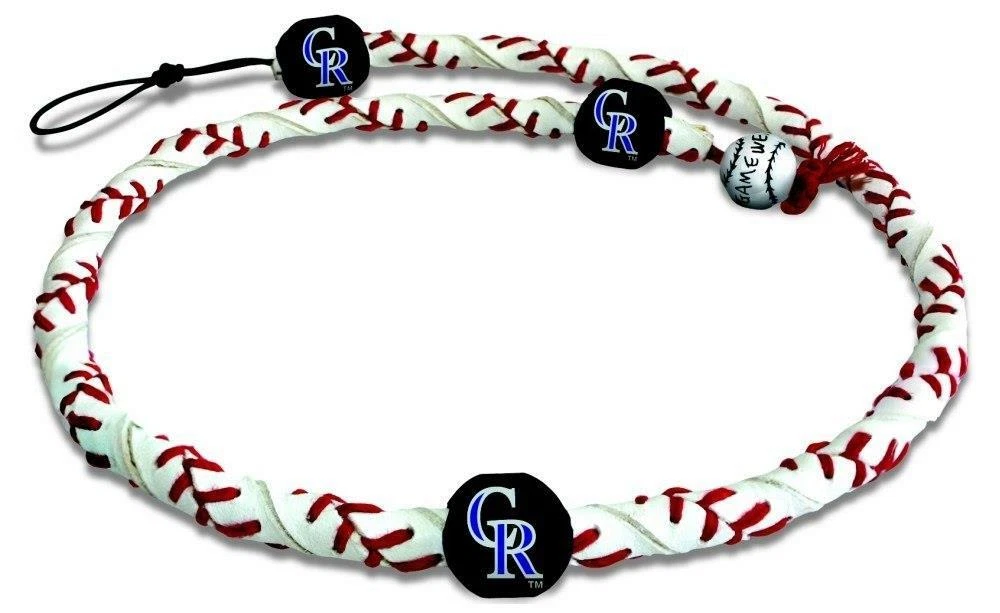 Colorado Rockies Classic Frozen Rope Baseball Necklace NEW