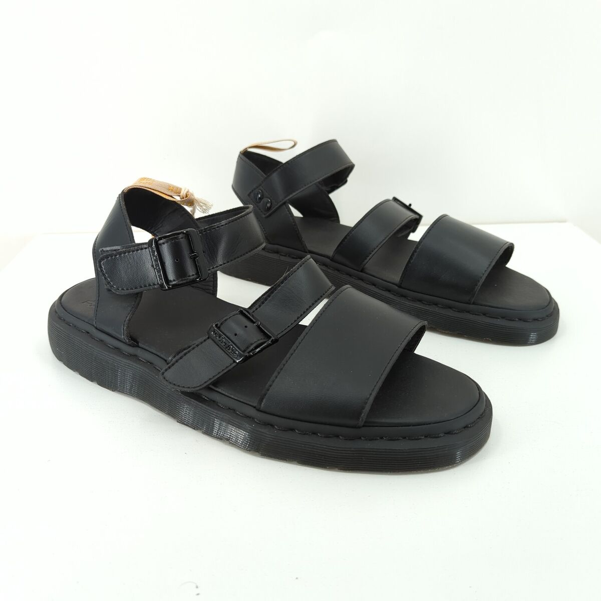 Dr Martens Men 14 Gryphon Sandals Black Vegan Leather Chunky Dr Martens Men 14 Gryphon Sandals Black Vegan Leather Chunky