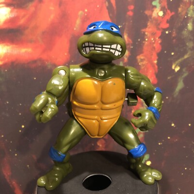 Vintage Playmates Toys TMNT Action Figure 1990 Wind up Leo Leonardo