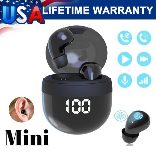 2023 TWS Mini Earbuds Invisible Sleep HeadphoneBluetooth 5.3 Earphones Wireless - Picture 4 of 18