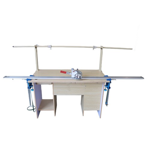 Fabric Cutting Machine Fabric End Cutter 220V 86" Rack Digital Counter 180W - Picture 18 of 23