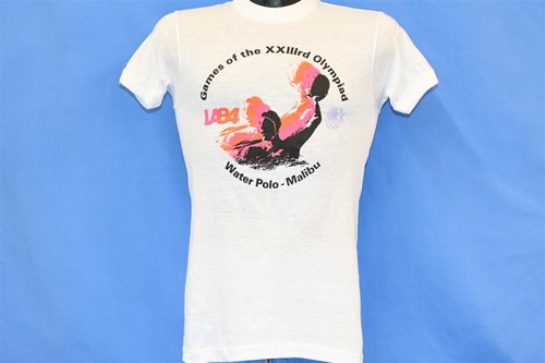 vintage 80s LA84 OLYMPIC GAMES LOS ANGELES XXIII WATER POLO t-shirt OLYMPICS XS - 第 2/5 張圖片