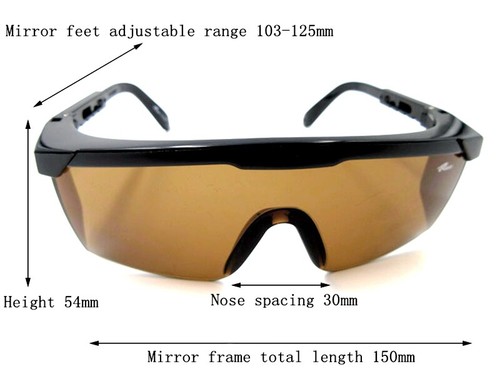 CE 0D+4 200-2000nm Red/Green/Blue/IR Full-Band Laser Protective Glasses Goggles - Picture 2 of 21