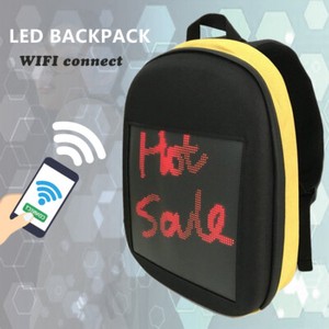 Jocestyle LED Display Screen Light Walking Billboard Backpack Laptop Bag  (Black) - Walmart.com