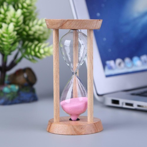Sand Hourglass Timer 3 Minutes Egg Sandglass Timer Clock Home Decor Wooden Gift - Picture 21 of 23