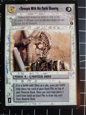 Star Wars CCG Decipher SWCCG: Threepio With His Parts Showing