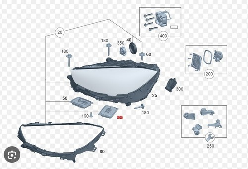 FULL LED Headlight Ballast Control Module Unit A2239008527 For Mercedes S-Class - Picture 9 of 9
