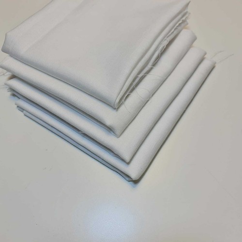 4 Baberos de pañales suaves 100 % algodón cuadrados de muselina blanca para bebé 50x 50 cm - Imagen 3 de 8