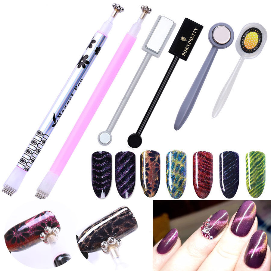 Nail Art Magnet Stick 3D Cats Eyes Magnetic UV Gel Polish Sticks Flower Pattern | eBay Nail Art Magnet Stick 3D Cats Eyes Magnetic UV Gel Polish Sticks Flower Pattern | eBay