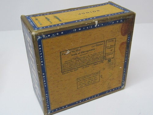 Vintage Junior Phillies 5-cent Cigar Box With Tax Stamp #US26 - Picture 6 of 10