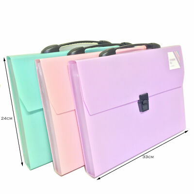 Lilac Purple Pastel Colour A4 Expanding File Organiser 13 Pocket Document Paper Storage Folders