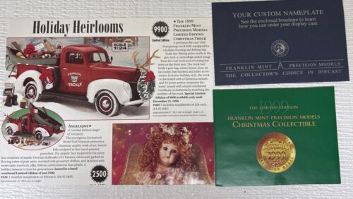 1999 Christmas Truck | 1940 Ford Pickup | Maßstab 1:24 | Franklin Mint | Die Cast - Bild 20 von 24