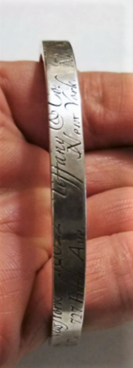 一点物 VINTAGE Tiffany fork bangle Lot 350 | TIFFANY STERLING SILVER KING PATTERN FORK BRACELET