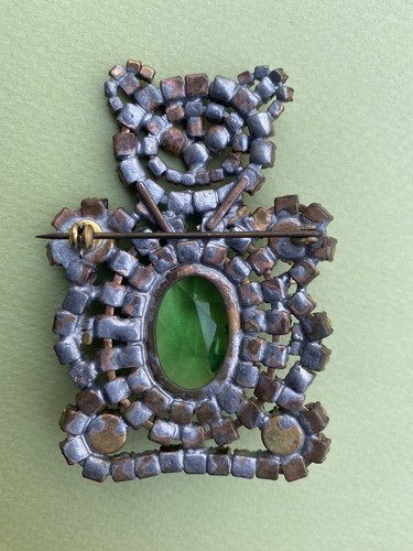 Brosche Gablonzer - gablonzer strass brosche - Schwarzbär - Bär - 5x7,5 cm. - Bild 2 von 3