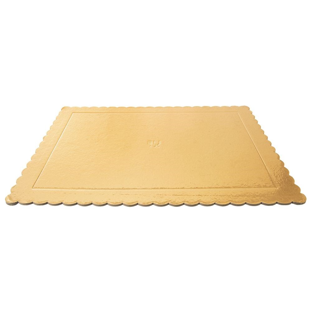 Tortenboden Tortenplatte Tortenpappscheibe Kuchenplatte Gold rechteckig 40x30 cm